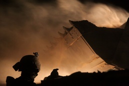 Engineers build outpost after clearing insurgents from a Musa Qal'eh town