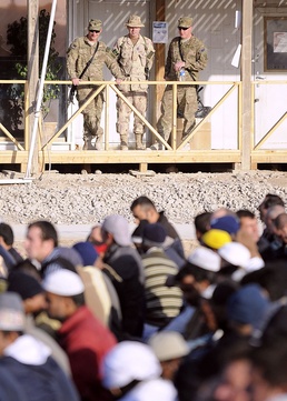 International brothers, sisters in faith gather at Kandahar Air Field for Eid al-Adha