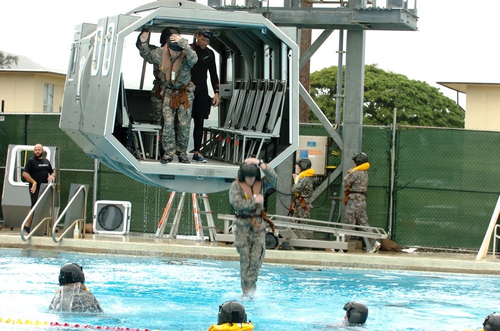 25th CAB pilots, air crews practice water survival skills