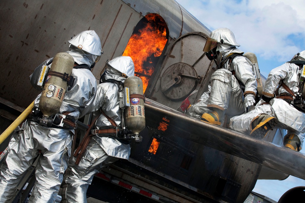 Spraying Saviors: Firefighters train to preserve lives, property