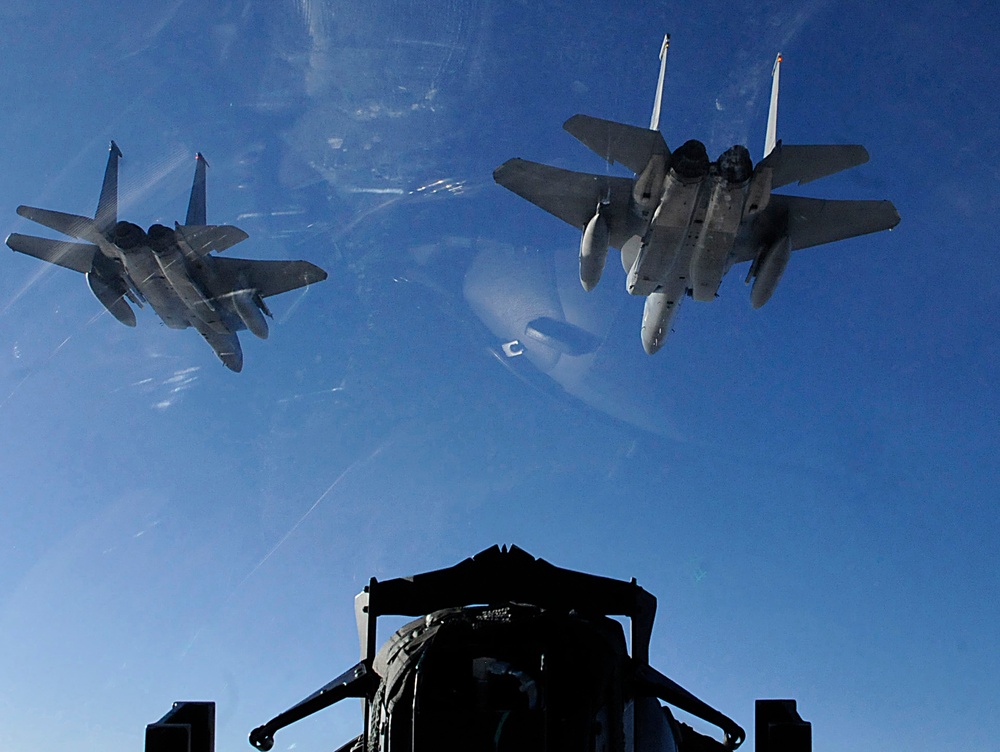 Kadena F-15's Train in Northern Japan