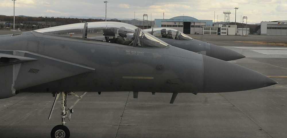 Kadena F-15's Train in Northern Japan