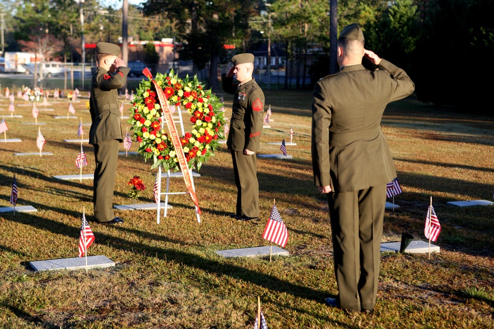 Traditions held strong with wreath-laying ceremony