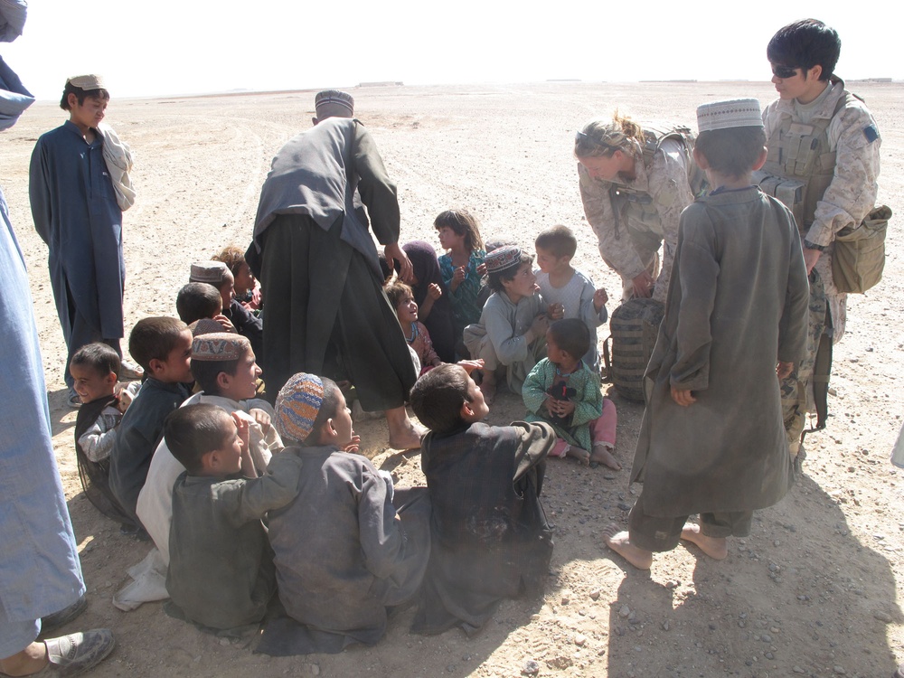 Marine uses personal experiences to help Afghans