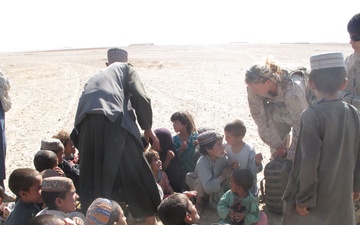 Marine uses personal experiences to help Afghans