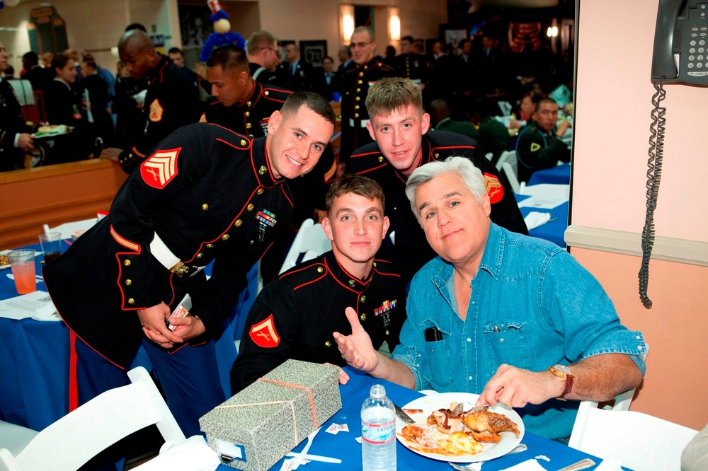 Jay Leno welcomes service member-only audience