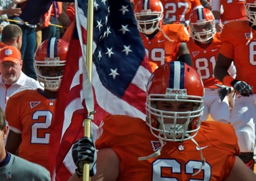 Clemson Football Celebrates Military Service Members