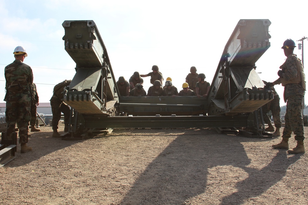 Combat engineers conduct week-long bridge construction training