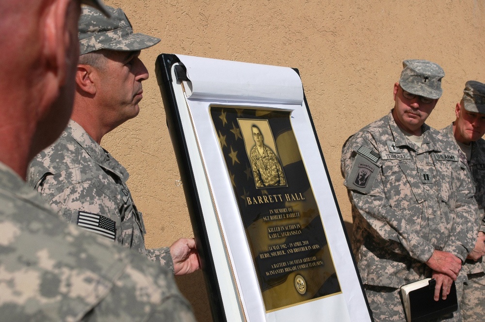 Massachusetts Soldier honored with building dedication