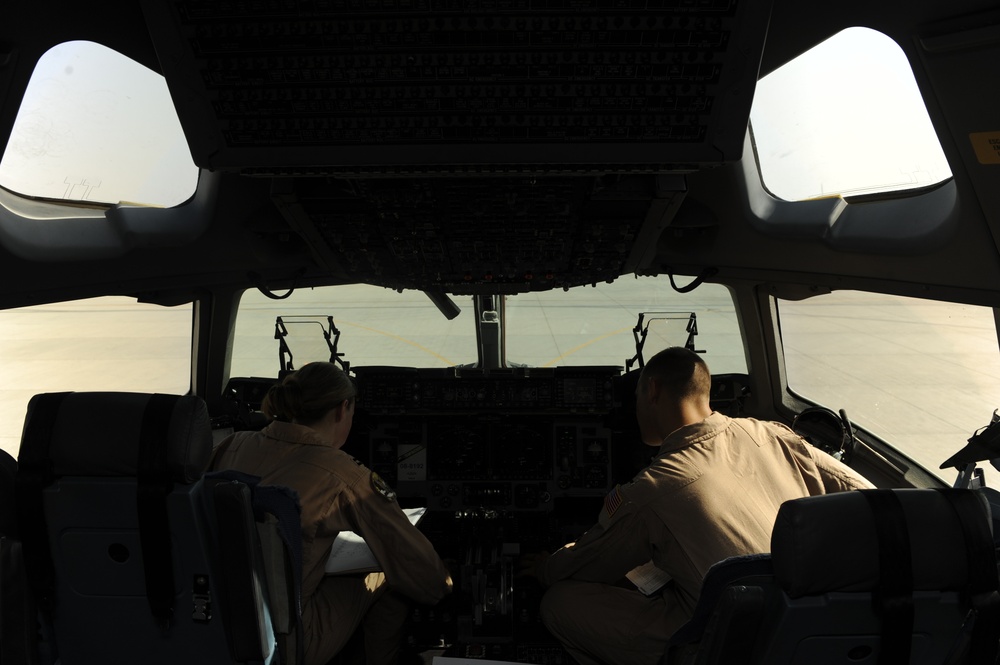 C-17 Aircrew transports cargo and passengers