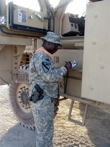 Staff assistance visit inspects convoy escort team