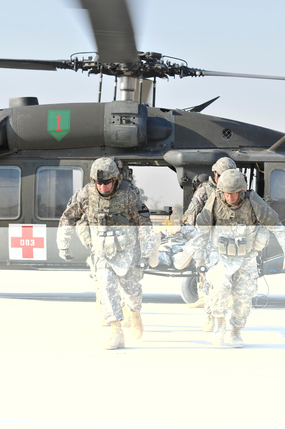 MEDEVAC training downrange