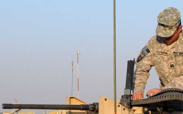 National Guardsmen distribute school supplies