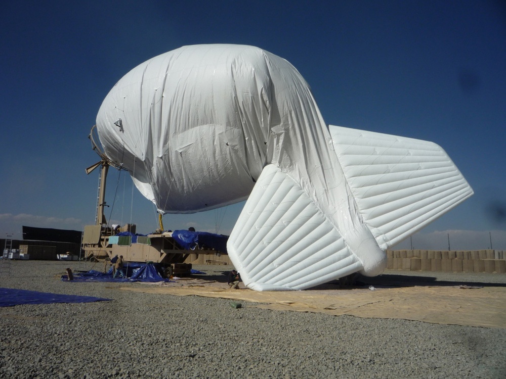 TF Iron launches blimp over FOB Andar