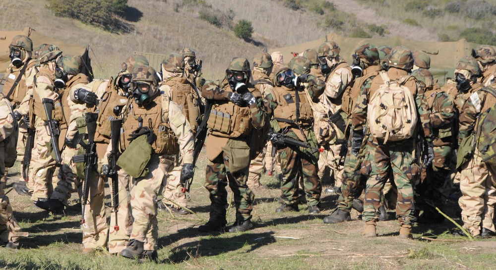 Sailors conduct combat skills training