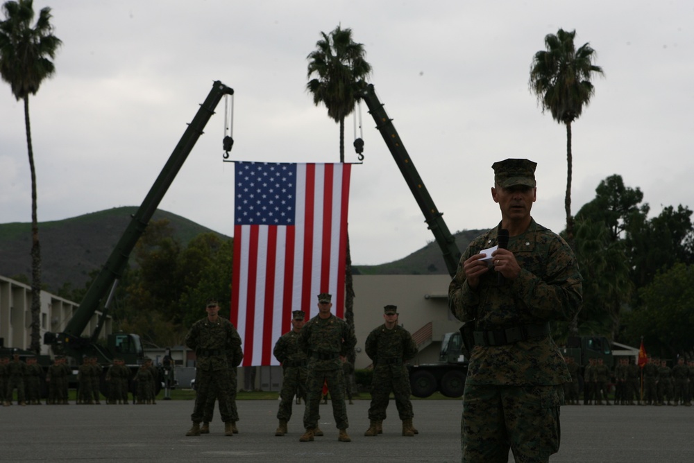 7th ESB conducts Change of Command ceremony at Camp Pendleton