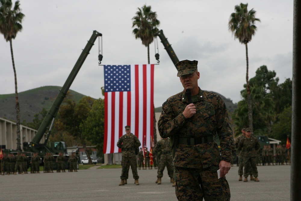 7th ESB conducts Change of Command ceremony at Camp Pendleton