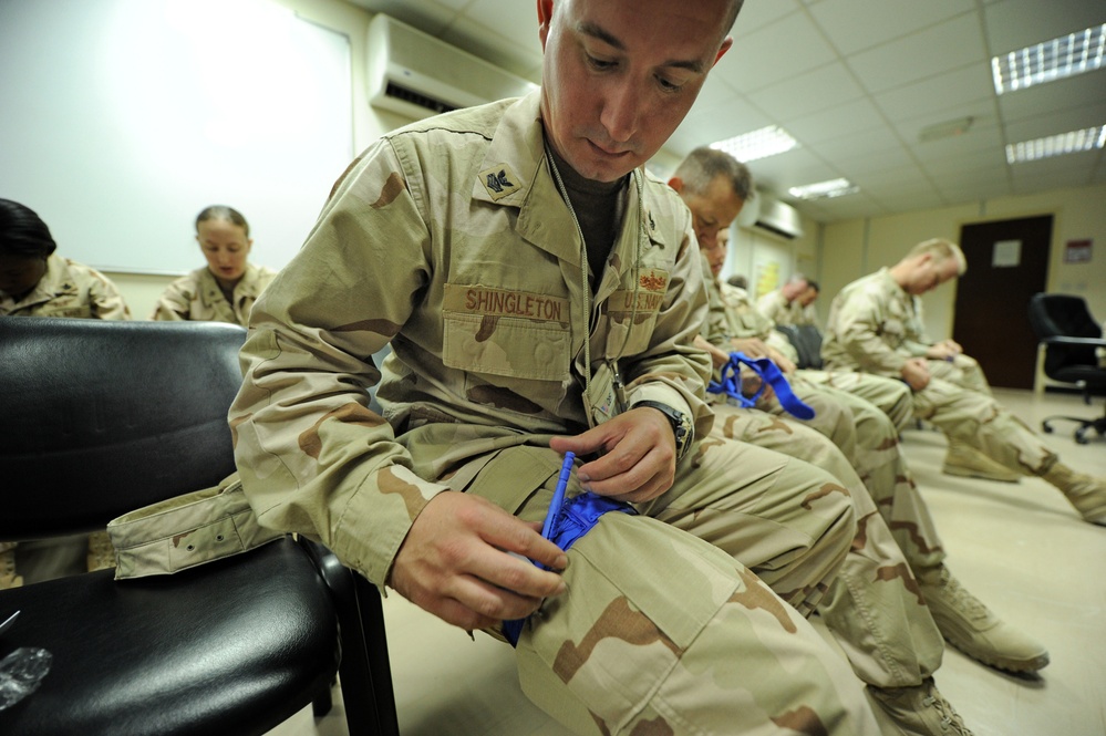 Basic expeditionary first aid training