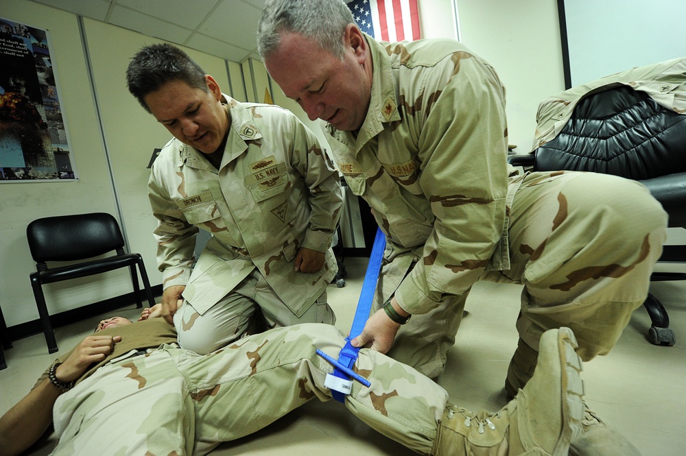 Basic expeditionary first aid training