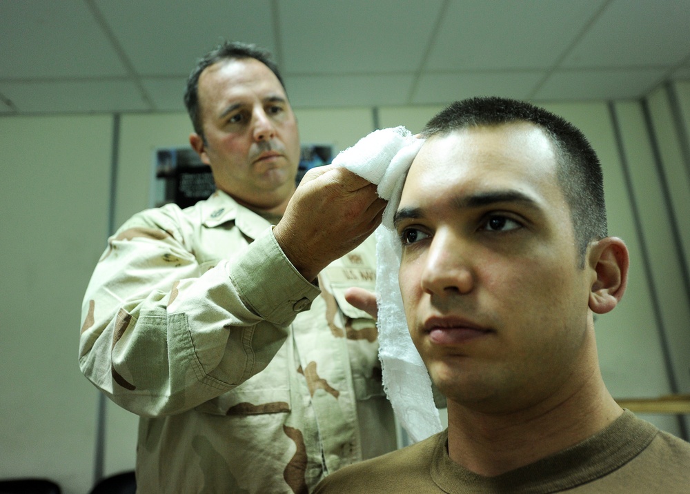 Basic expeditionary first aid training