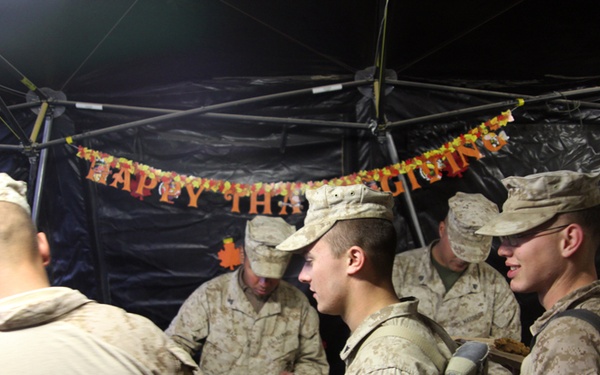 Thanksgiving with the Marines of 3/5
