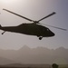 Black Hawk Helicopter Flies Low