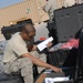 Big Red One headquarters packing bags