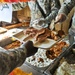 Soldiers enjoy Thanksgiving meal on remote outpost