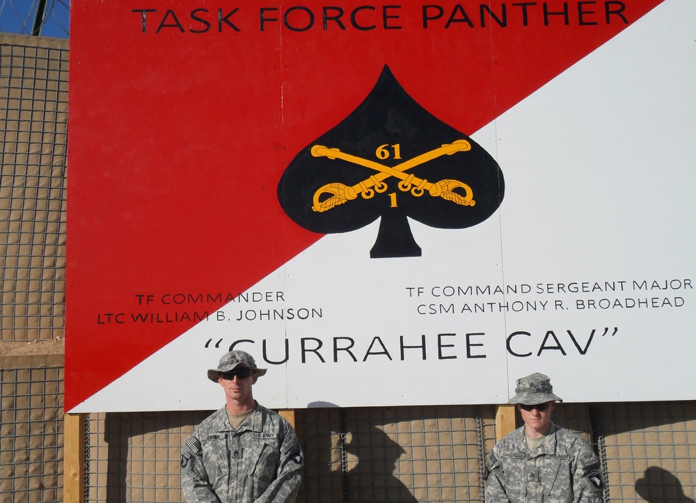 Cav medics add mural to FOB Connolly