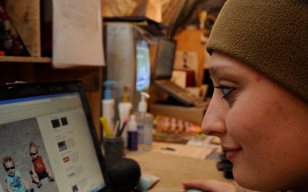 Seabee Deployed to Afghanistan Keeps in Touch With Family via Social Media