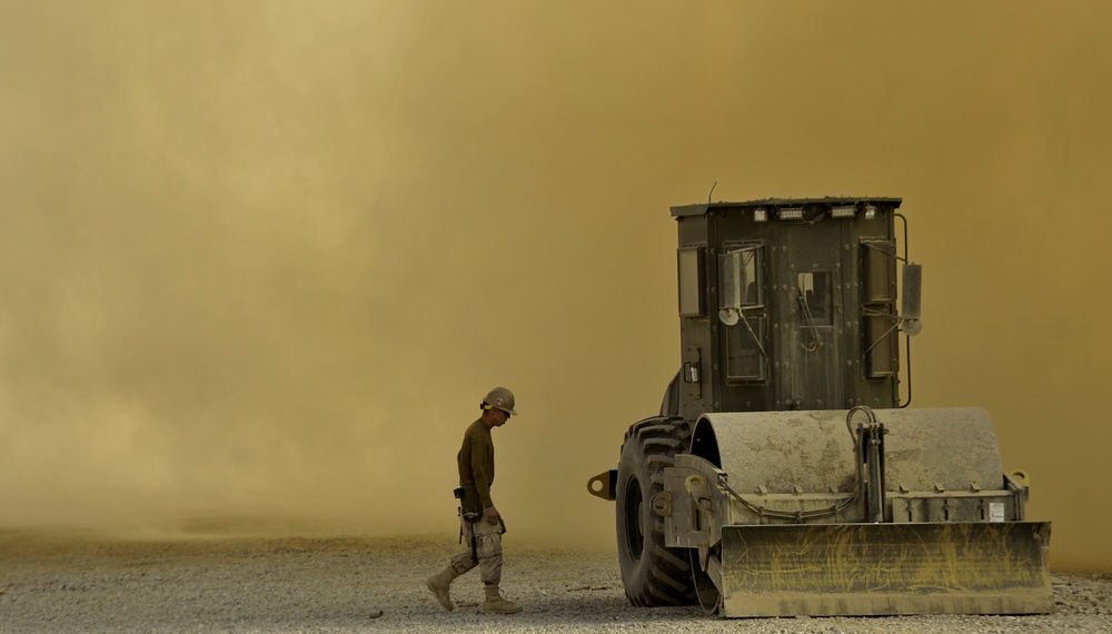 Construction work in Afghanistan