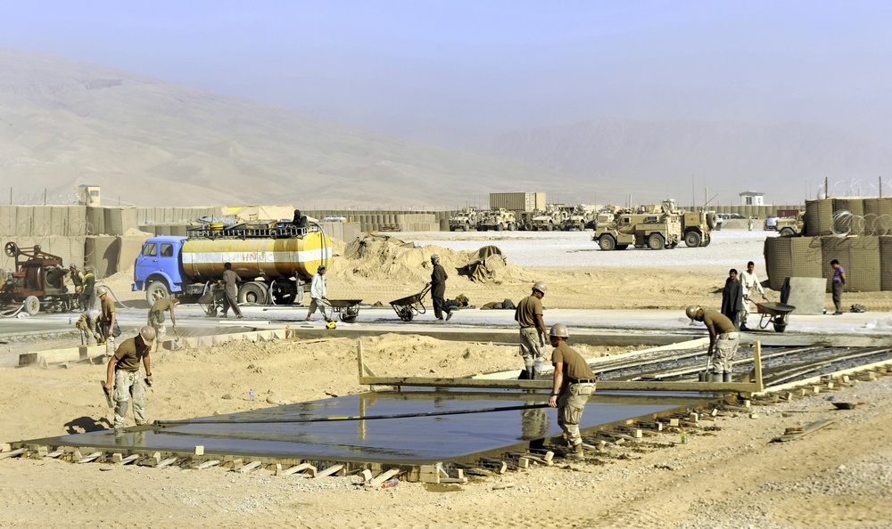 Construction work in Afghanistan