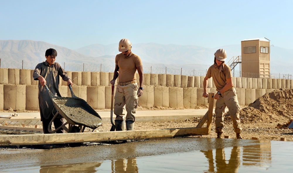 Construction work in Afghanistan