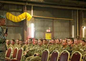 ISAF Joint Command Commander Speaks to Soldiers at Camp Phoenix
