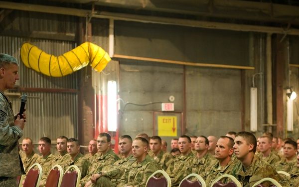 ISAF Joint Command Commander Speaks to Soldiers at Camp Phoenix