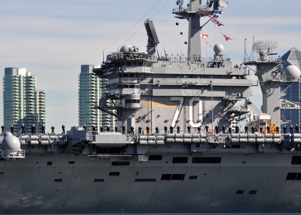 USS Carl Vinson action