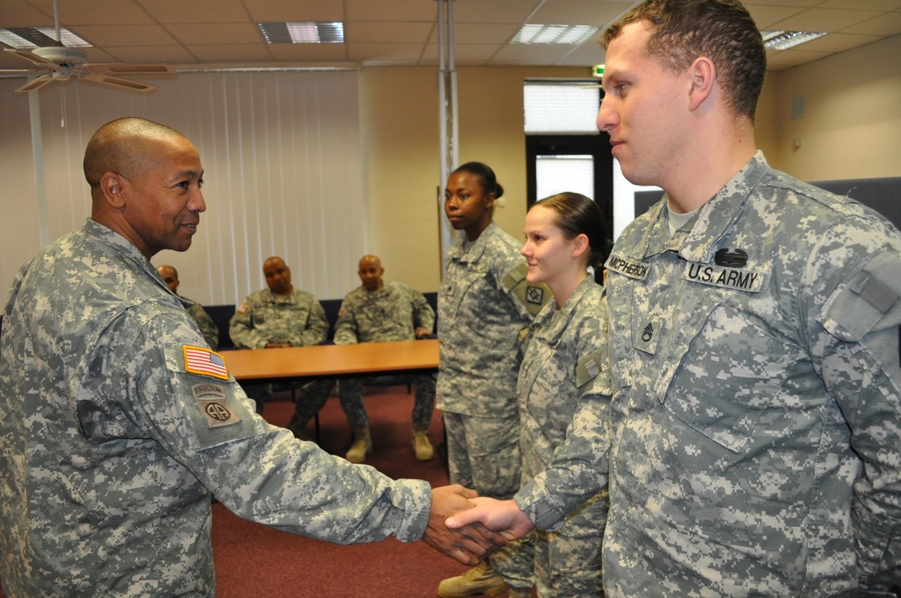 USAREUR CSM visits 18th Engineer Brigade, recognizes engineers