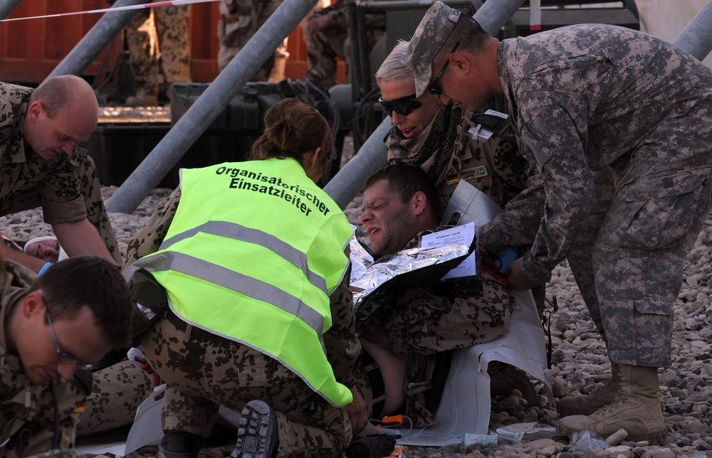 First Multinational Mass Casualty Exercise at Camp Marmal