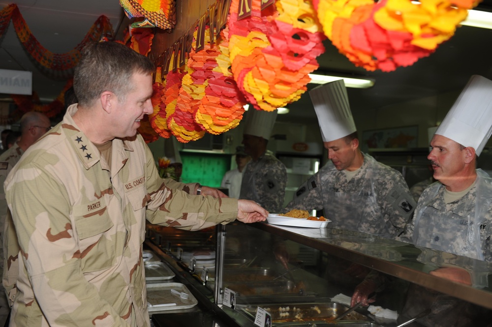 VADM Parker visits Camp Patriot