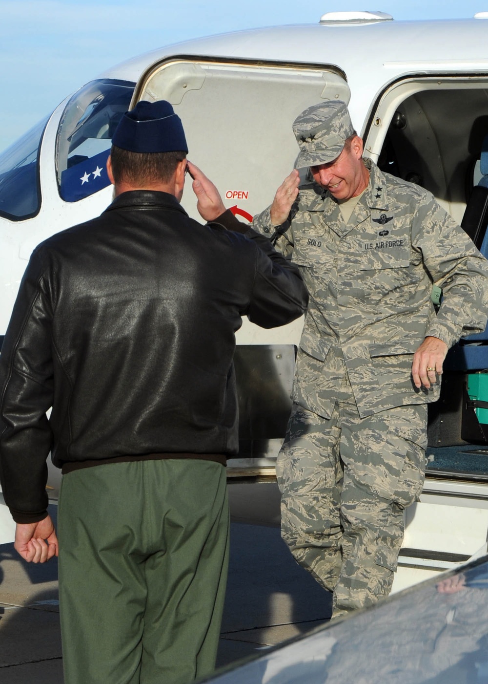 Maj. Gen. Mark Solo Visits Altus Air Force Base