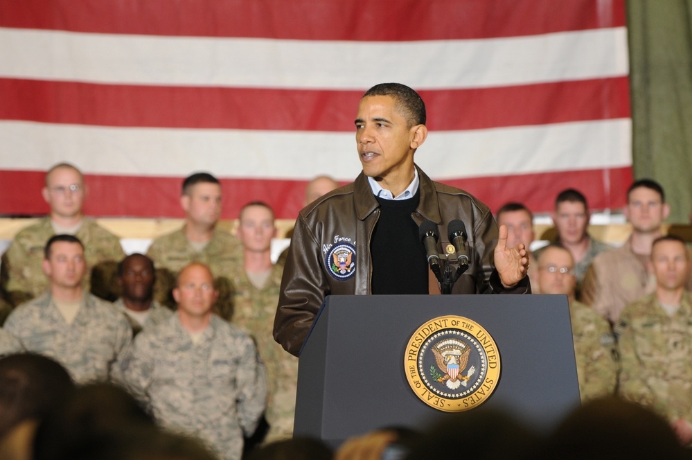 President Obama makes surprise visit to Bagram Air Field