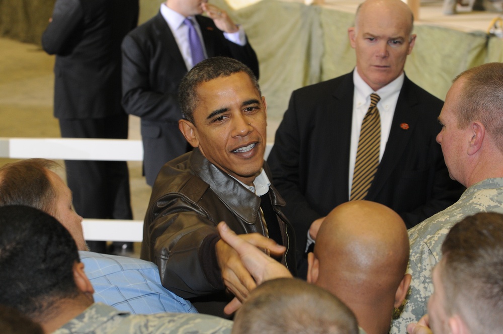 President Obama makes surprise visit to Bagram Air Field