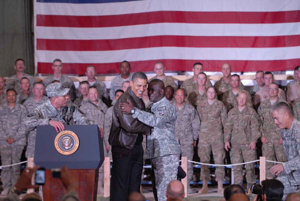 President Obama makes surprise visit to Bagram Air Field