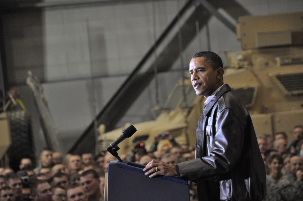 President Obama makes surprise visit to Bagram Airfield