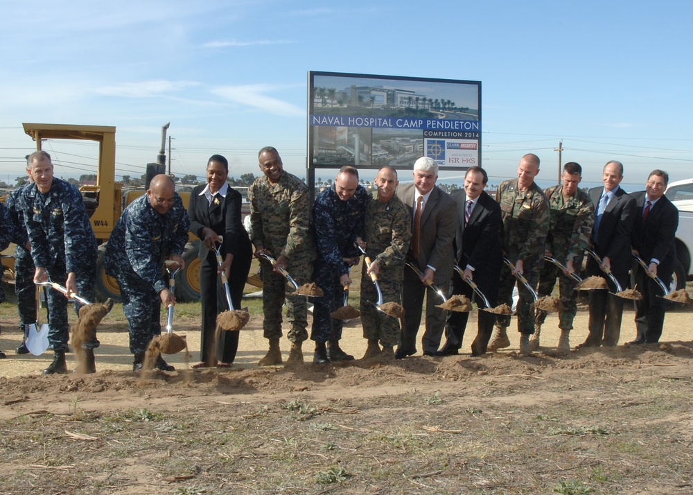 Groundbreaking at Naval Hospital Camp Pendleton