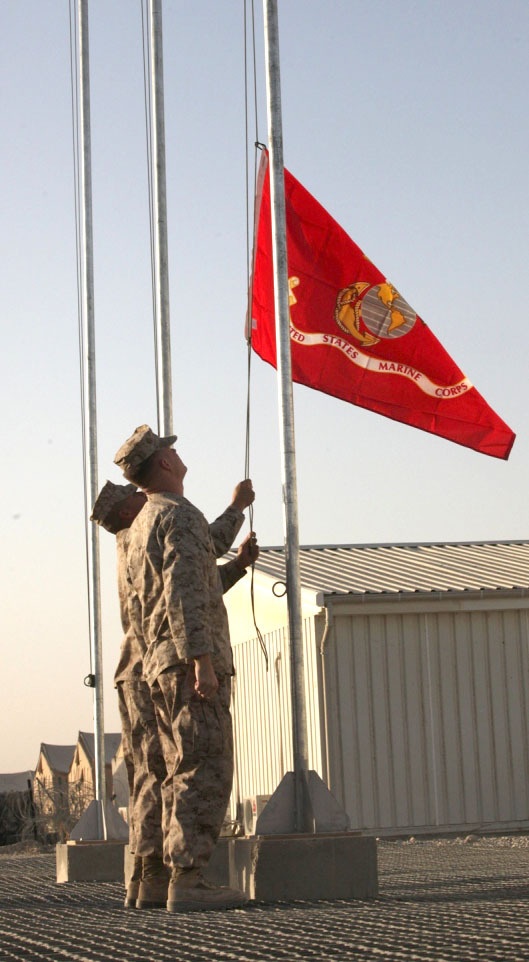 1st Marine Divison (Forward) colors ceremony