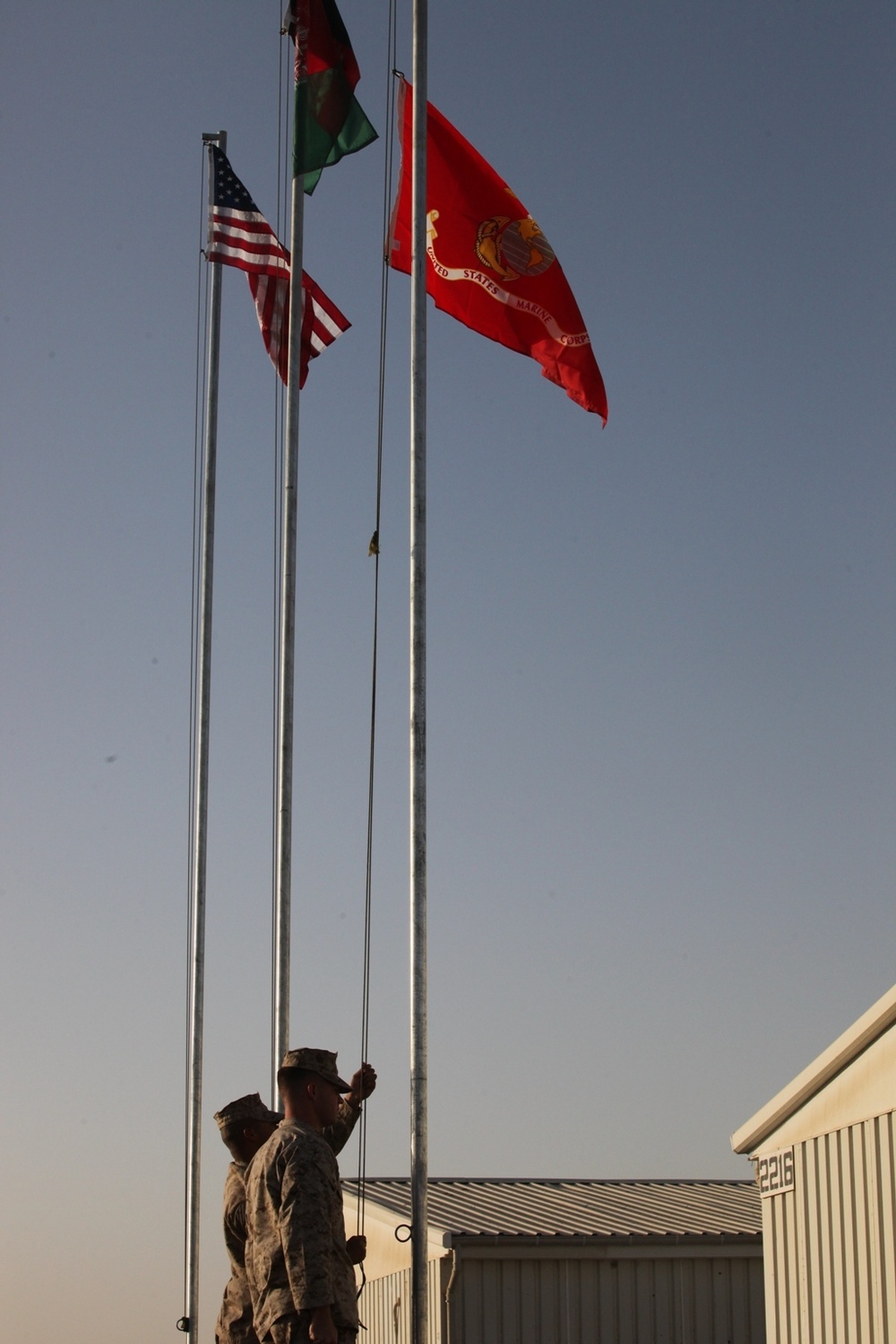 1st Marine Division (Forward) colors ceremony