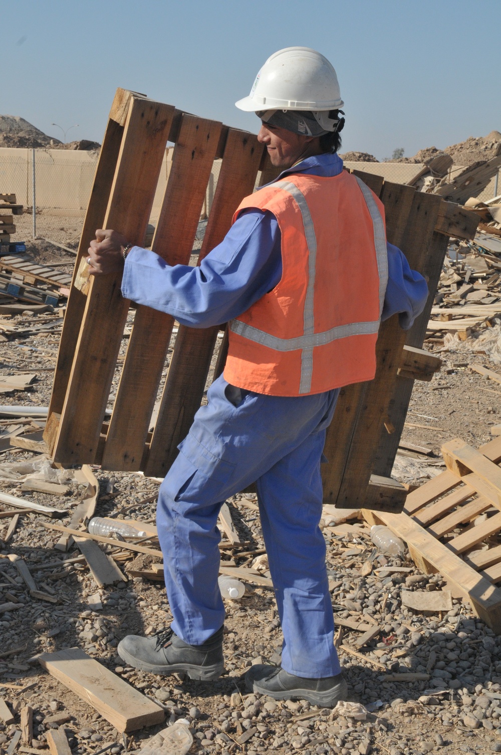 Recycle yard transition keeps base, air clean