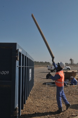 Recycle yard transition keeps base, air clean