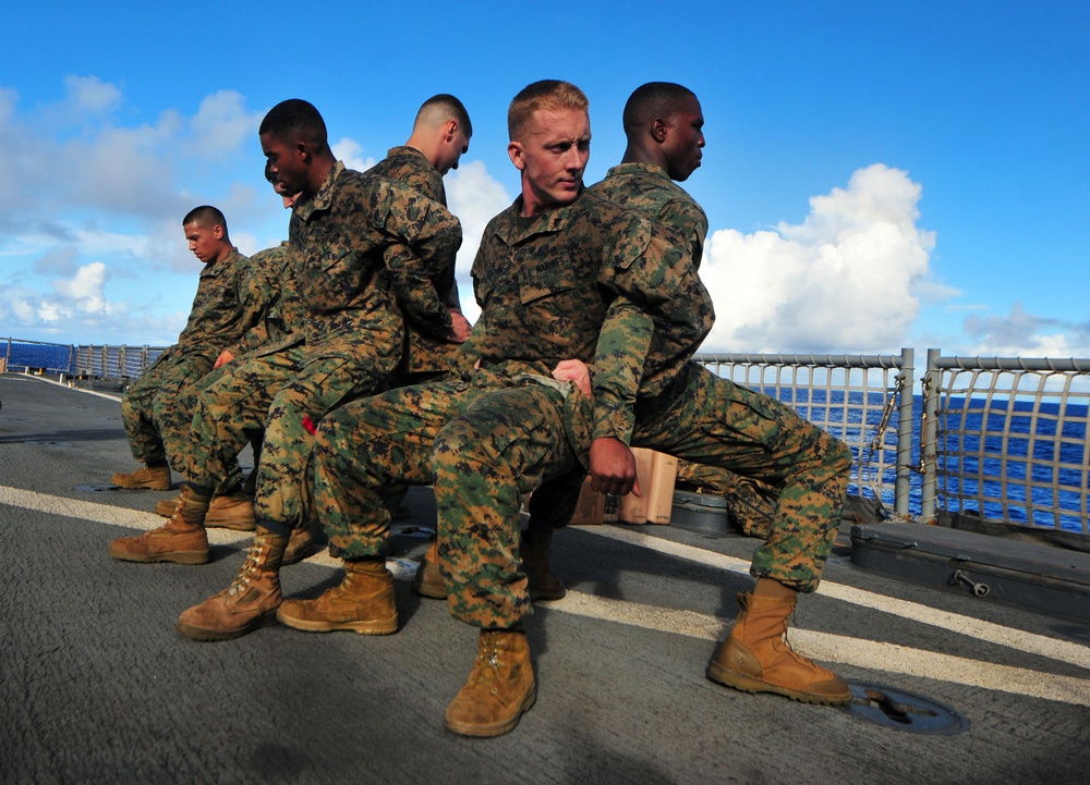 Corporals Course Aboard USS Pearl Harbor